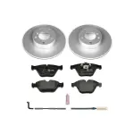ESK4678 - : Genuine Geomet Coated Rotors, ECE-R90 Brake Pads + Hardware Kit for PowerStop Image
