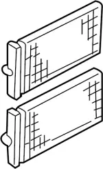 272747J160 - HVAC: Air Filter for INFINITI: G20 Image