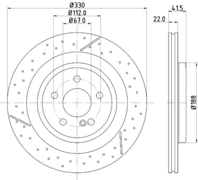 355126441 - Brakes &amp; Brake Parts: Disc Brake Rotor for Hella Pagid Image