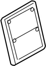 876402Y100 - Body: Seat Back Panel for INFINITI: I30, M45 Image