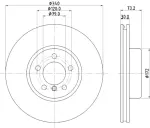 355133541 - : Disc Brake Rotor for Hella Pagid Image