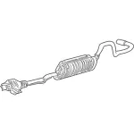 F87Z5230CA - Exhaust: Muffler &amp; Pipe for Ford: Ranger Image