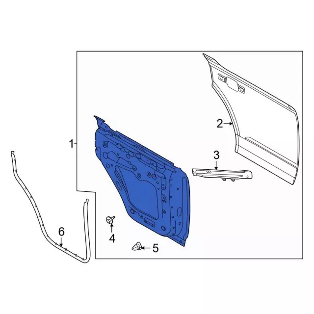 M2DZ7824630B - Body: Door Shell for Ford: Bronco Image