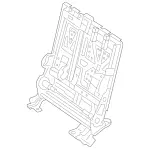 1669200332 - Rear Seat: Backrest Frame for Mercedes-Benz Image