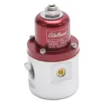 174131 - : Carbureted Adjustable Bypass Fuel Pressure Regulator (160 GPH) in Red Finish for Edelbrock Image