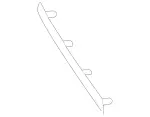 2128852521 - Detachable Parts: Trim Strip for Mercedes-Benz Image
