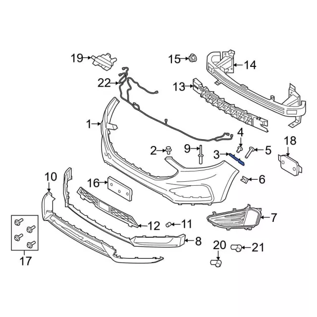 KT4Z17D942D - Body: Inner Bracket for Ford: Edge Image