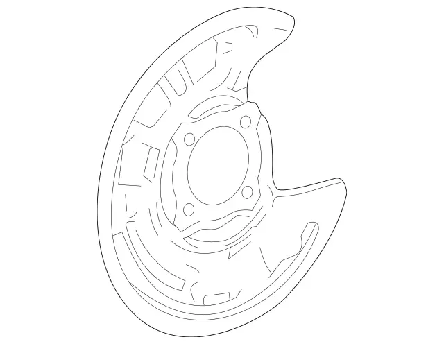 2474230120 - Brakes: Brake Cover Plate for Mercedes-Benz: 180A, 180b, 220a, A220, A35 AMG, CLA250, CLA35 AMG, CLA45 AMG, CLA45 AMG S, GLA250, GLA35 AMG, GLA45 AMG, GLB250, GLB35 AMG Image image