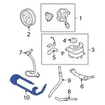 7L5Z3D746C - Cooling System: Power Steering Cooler for Ford: Ranger Image