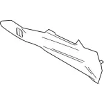 DB5Z7804608BA - Body: Side Trim Panel for Ford Image