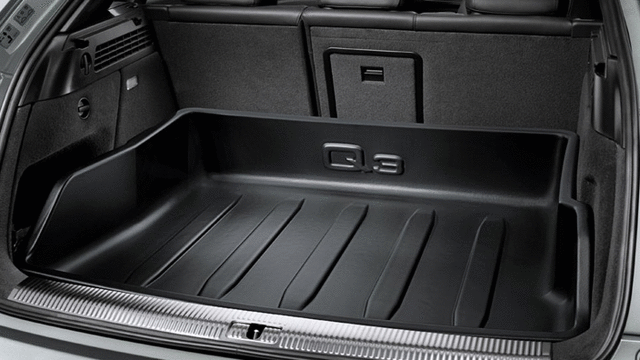 8U0061170 - Interior: All-Weather Cargo Tray - Black for Audi: Q3 Image
