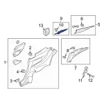 FR3Z63243C03C - Body: Guide for Ford: Mustang Image