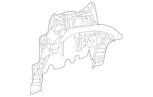 1676208401 - Cowl, Front Panel: Sh. Absorber Strut Tower for Mercedes-Benz: GLE350, GLE450, GLE450e, GLE53 AMG, GLE580, GLE63 AMG S, GLS450, GLS580, GLS63 AMG, Maybach GLS600 Image image