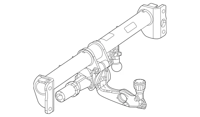 1673103800 - Trailer Coupling: Trailer Hitch for Mercedes-Benz: GLE350, GLE450, GLE450e, GLE53 AMG, GLE580, GLE63 AMG S, GLS450, GLS580, GLS63 AMG, Maybach GLS600 Image image