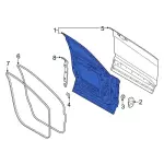 PB5Z7820124A - Body: Door Shell for Ford: Explorer, Police Interceptor Utility Image