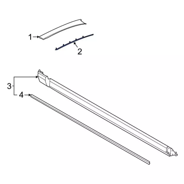 M1PZ7802500AA - : Windshield Molding Retainer for Ford: Bronco Sport Image
