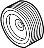 123031LA0B - Engine: Crankshaft Pulley for INFINITI: QX56, QX80 Image