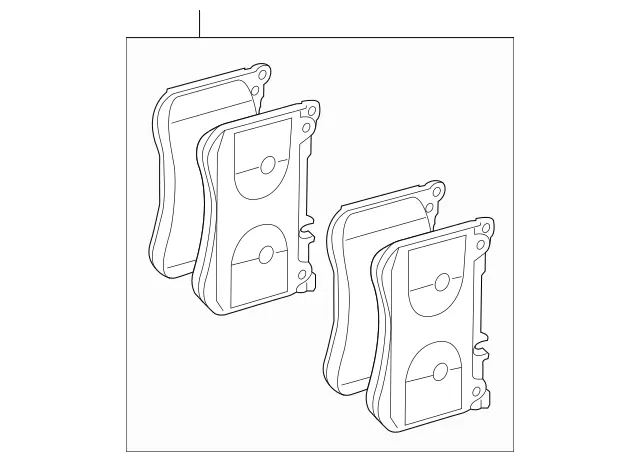 4203205 - Brakes: Parts Kit, Brakepad for Mercedes-Benz: Maybach S650 Image image