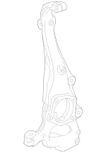 2223322101 - Front Axle: Steering Knuckle for Mercedes-Benz Image