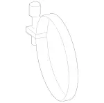 9955033 - Exhaust System: Profile Clamp, Exh. Sys for Mercedes-Benz Image