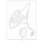 2048106676 - : Mirror Base - Right for Mercedes-Benz: GLK250, GLK350 Image