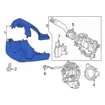 PC3Z3530BA - Steering: Shroud Assembly for Ford: F-250 Super Duty, F-350 Super Duty, F-450 Super Duty, F-550 Super Duty Image