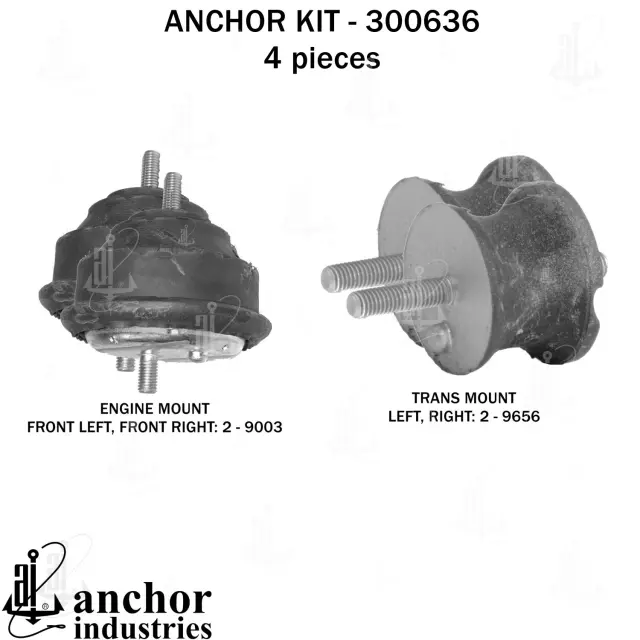 300636 - Engines &amp; Components: Anchor Engine Mount Kit for Anchor Image