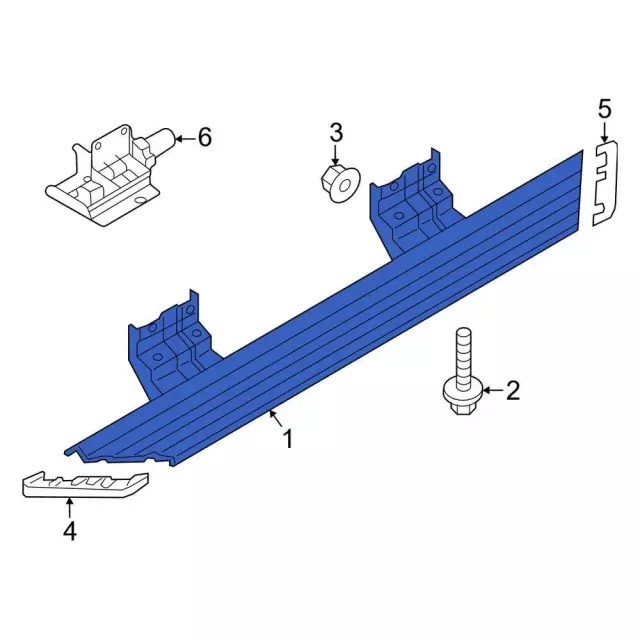 KK4Z16450AF - : Running Board for Ford: E-Transit, Transit-150, Transit-250, Transit-350, Transit-350 HD Image