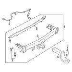 LX6Z17D826H - : Hitch Assembly - Trailer Tow for Ford Image