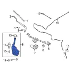 GR3Z17618B - Electrical: Washer Reservoir for Ford Image