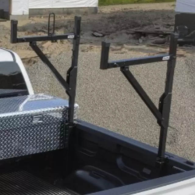 19333115 - Hauling: Ladder Rack - Full Frame Steel Ladder Rack for Chevrolet: Colorado, Silverado 1500, Silverado 1500 Classic, Silverado 1500 HD Classic, Silverado 2500 HD, Silverado 2500 HD Classic, Silverado 3500 Classic, Silverado 3500 HD | GMC: Canyon, Sierra 1500, Sierra 1500 Classic, Sierra 1500 HD Classic, Sierra 2500 HD, Sierra 2500 HD Classic, Sierra 3500 Classic, Sierra 3500 HD Image