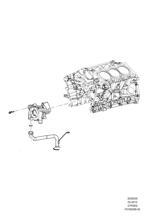 BR3Z6622B - Engine: Tube for Ford Image