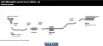 56118 - : Direct Fit Exhaust Resonator and Pipe Assembly for Walker Exhaust Image