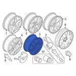 PR3Z1007GA - : Wheel, Alloy for Ford: Mustang Image