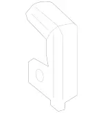 463743050064 - Rear Door: Lock Wedge for Mercedes-Benz: G500, G550, G580, G63 4x4 Squared AMG, G63 AMG Image