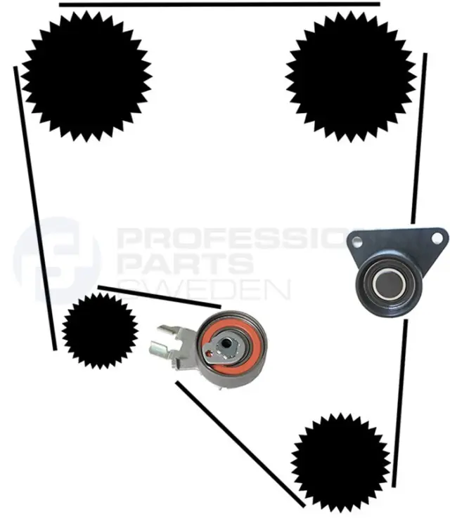 21430028 - : Professional Parts Sweden Engine Timing Belt Component Kit for PROFESSIONAL PARTS Image