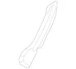 2029230022 - Rear Seat Bench: Cover for Mercedes-Benz Image