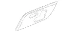 2477209702 - Front Door: Trim Molding for Mercedes-Benz: 180b, EQB 250+, EQB 300, EQB 350, GLA250, GLA35 AMG, GLA45 AMG, GLB250, GLB35 AMG Image