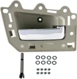 82163 - : Interior Door Handle Chrome Lever, Beige Housing for Dorman Image