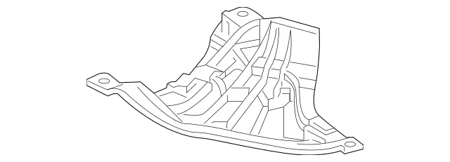 213520270064 - Chassis Sheet Metal Parts/Air Intake: Cover, Engine Comp. Lower for Mercedes-Benz: CLS450, CLS53 AMG, E300, E350, E400, E43 AMG, E450, E53 AMG Image image