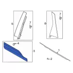 PJ6Z7825557ABPTM - Body: Side Molding for Ford: Escape Image
