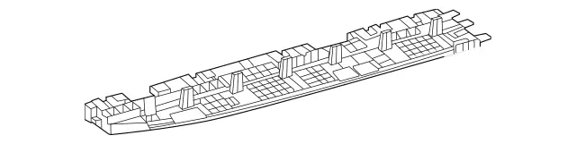 1676981801 - Covering and Lining: Mounting Rail for Mercedes-Benz: GLE350, GLE450, GLE450e, GLE53 AMG, GLE580, GLE63 AMG S, GLS450, GLS580, GLS63 AMG, Maybach GLS600 Image image