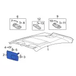 AE8Z5404105CA - : Sun-Visor for Ford: Fiesta Image