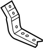 961246GW0A - : Running Board Bracket for Infiniti Image