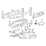 YC3Z7804810BAA - Body: Ashtray for Ford: Excursion, F-250 Super Duty, F-350 Super Duty, F-450 Super Duty, F-550 Super Duty Image
