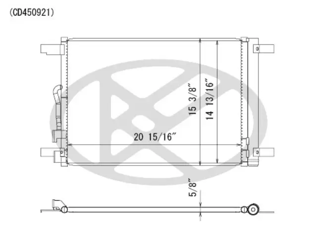 CD450921 - Air Conditioning &amp; Heat: Koyorad A/C Condenser for Koyo Image