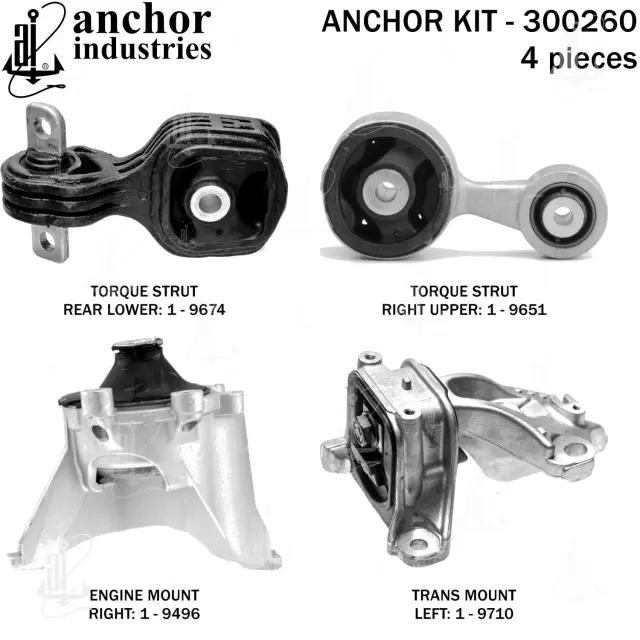 300260 - Engines &amp; Components: Anchor Engine Mount Kit for Anchor Image