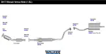 54952 - : Quiet-Flow SS Direct Fit Exhaust Muffler Assembly 1.75" Outlet (OD) for Walker Exhaust Image