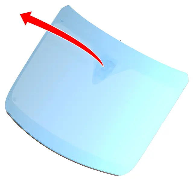 CK4Z6103100B - Body: Windshield for Ford Image