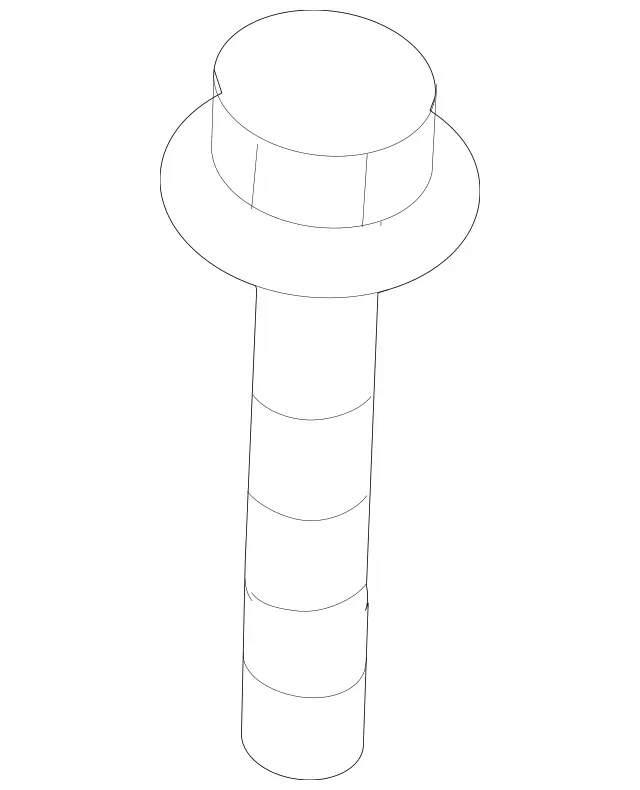 2119840029 - Cowl, Front Panel: Screw for Mercedes-Benz: CLS500, CLS55 AMG, CLS550, CLS63 AMG, E320, E500, E55 AMG Image image